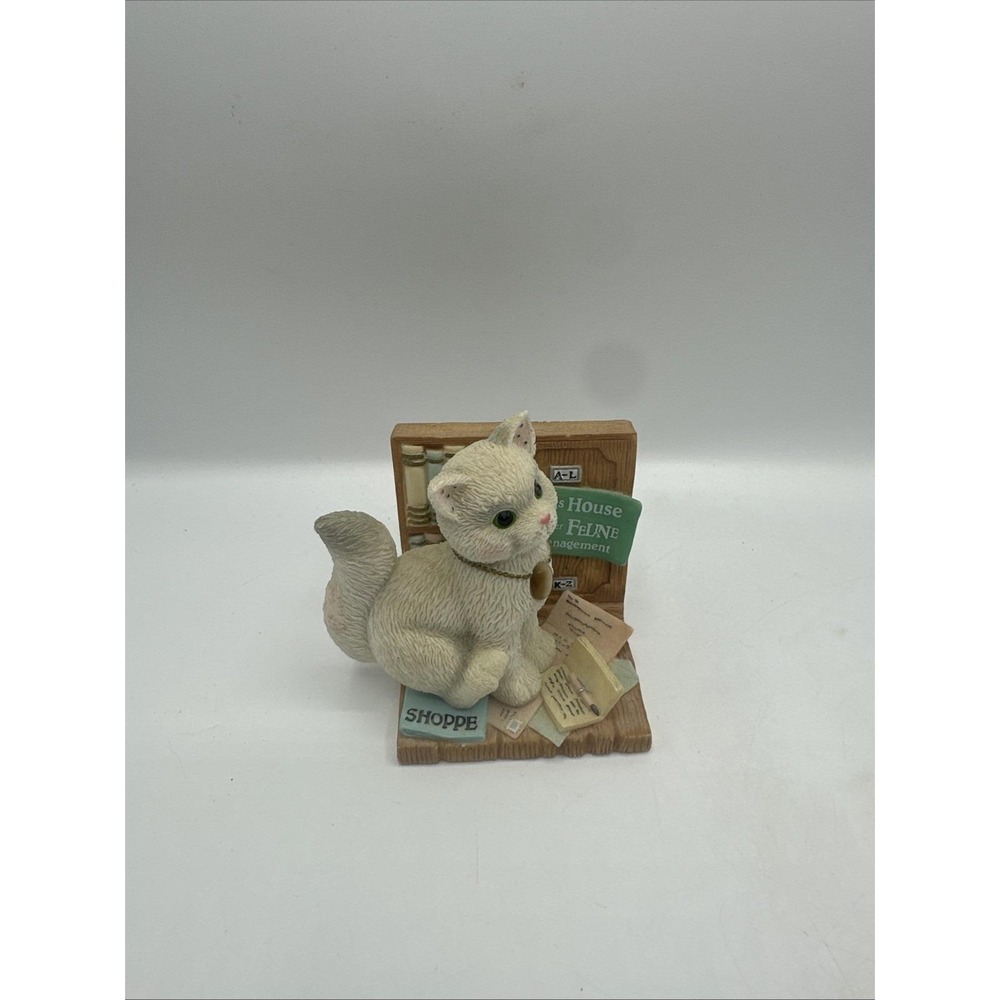 Calico Kittens- "This House Under Feline Management "- Kitty Cat Figurine 1999